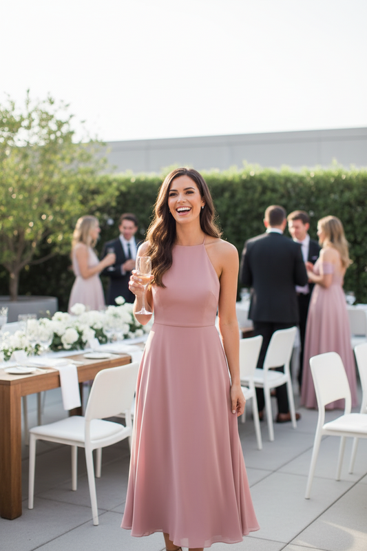 Vestidos midi para invitadas: Elegancia y comodidad en una sola prenda
